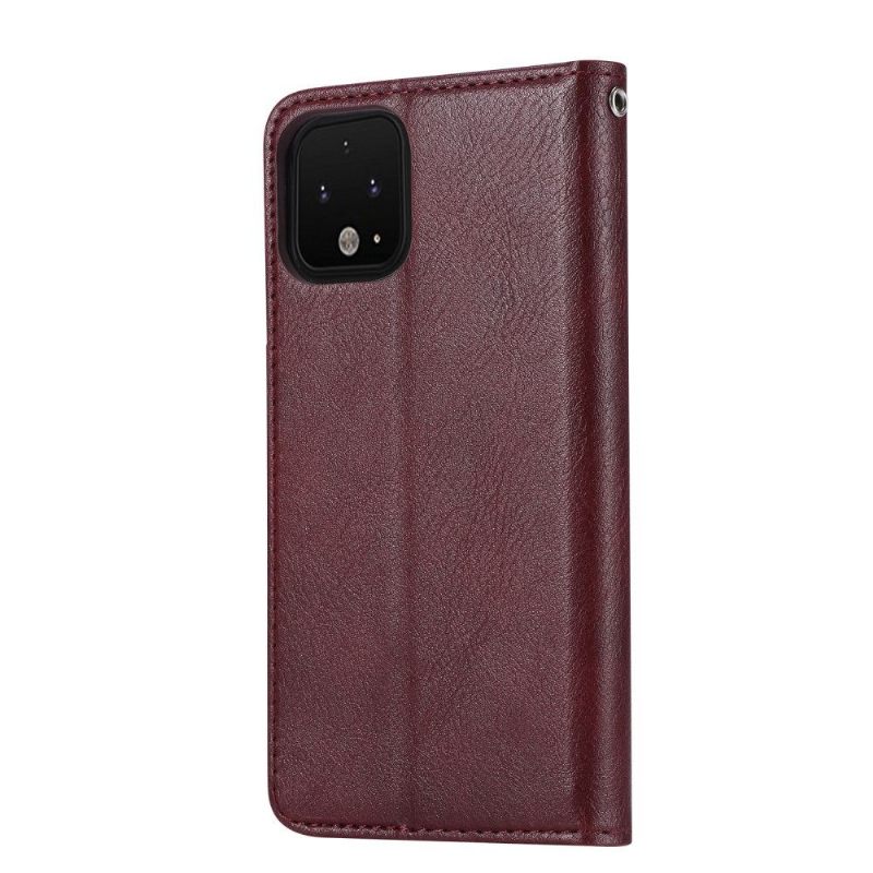 Folio-hoesje voor Google Pixel 4 XL Leren Effect Stand Case