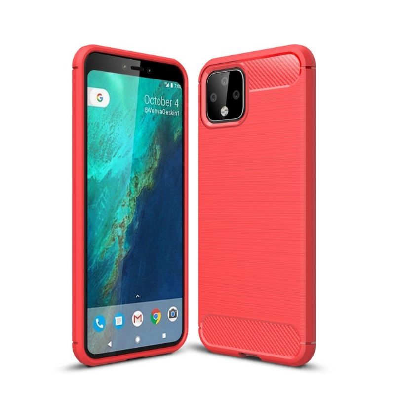 Hoesje voor Google Pixel 4 XL Geborsteld Koolstof