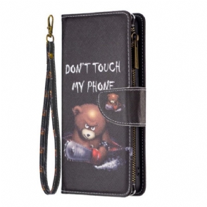 Folio-hoesje voor Xiaomi 13 Lite Portemonnee Leren Dangerous Bear-portemonnee