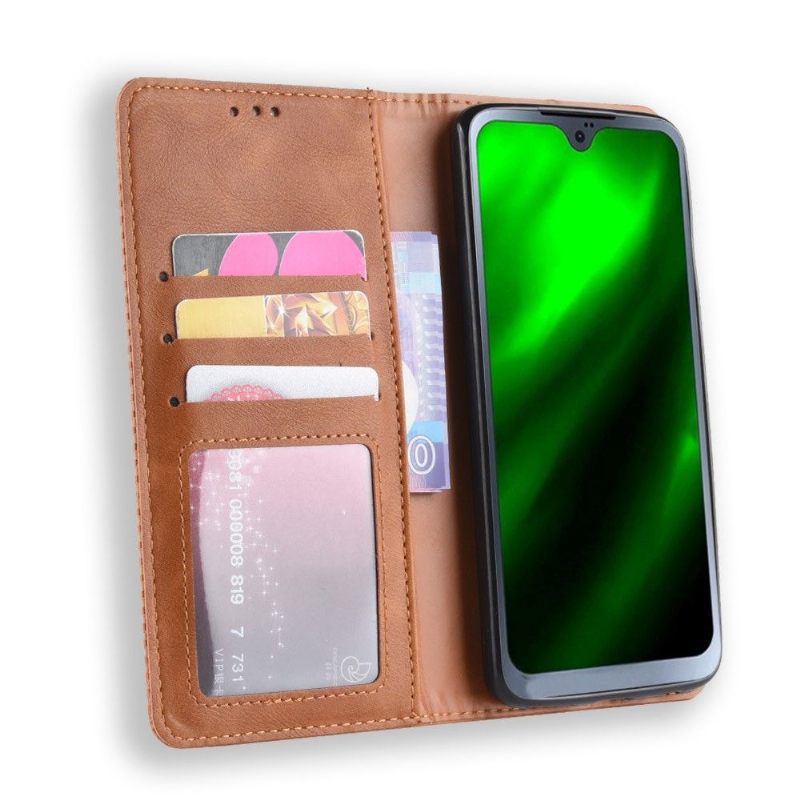 Cover voor Motorola Moto G7 Leerstijl Le Cirénius