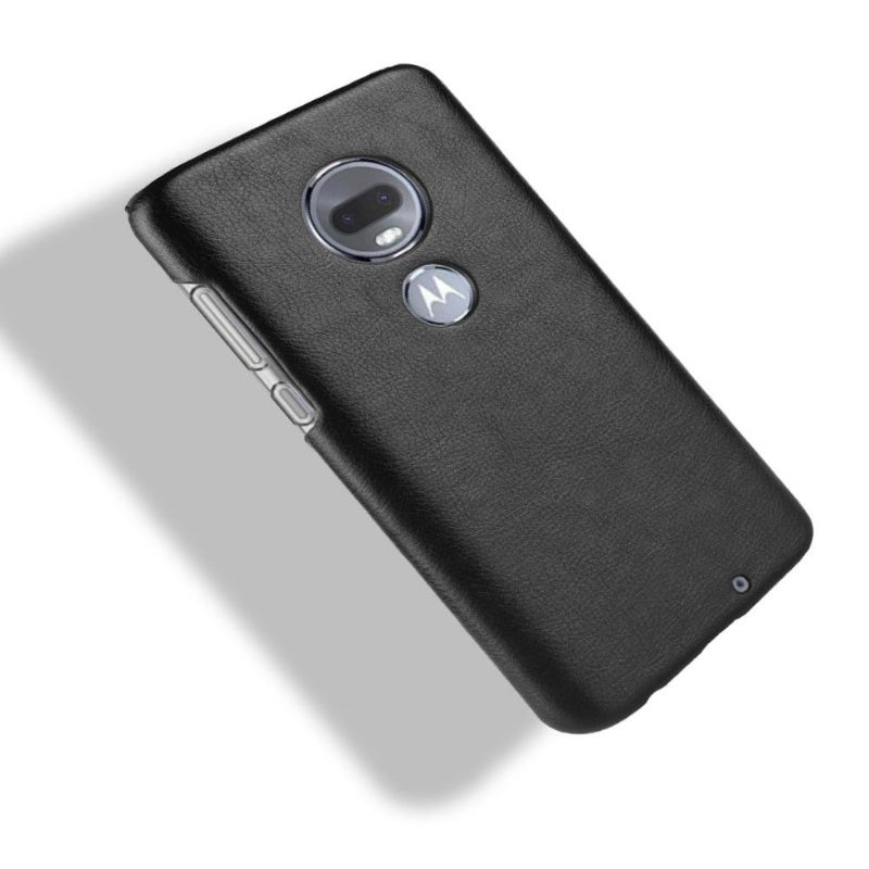 Hoesje voor Motorola Moto G7 Leereffect