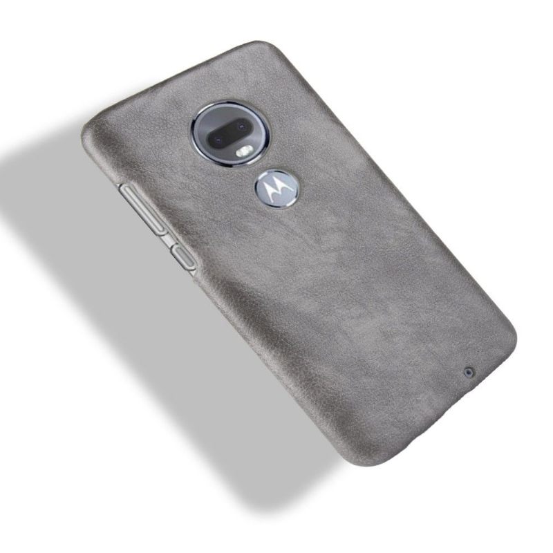 Hoesje voor Motorola Moto G7 Leereffect