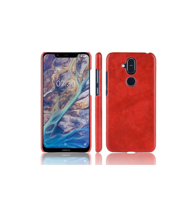 Hoesje voor Nokia 8.1 Anti-fall Premium Leereffect