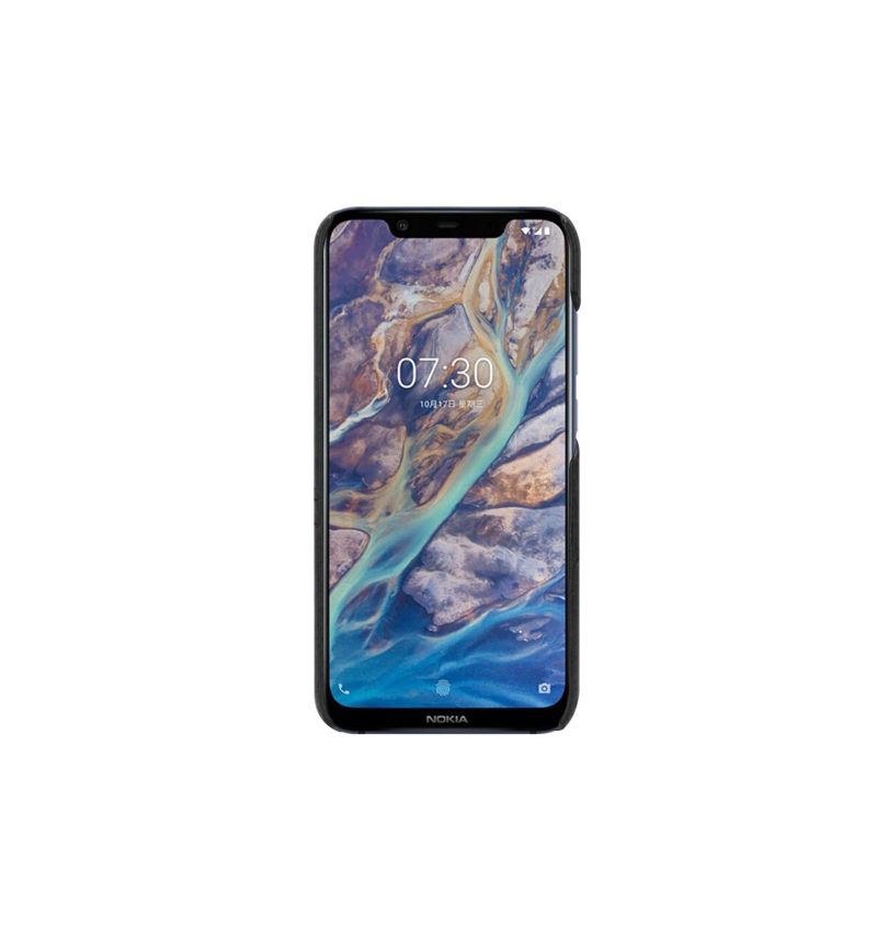 Telefoonhoesje voor Nokia 8.1 Bescherming Imak Imitatieleer - Zwart / Bruin