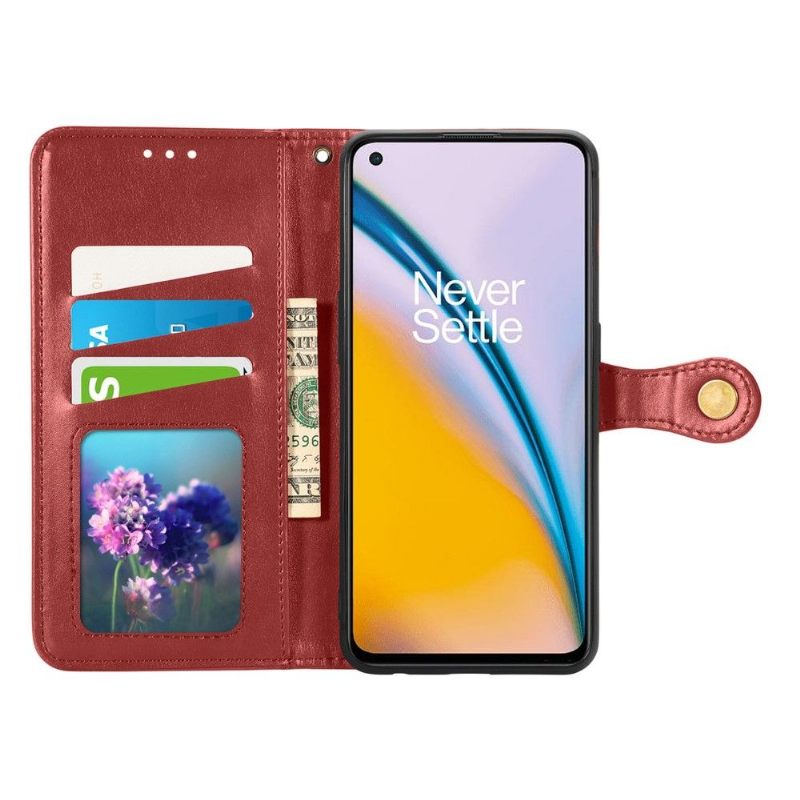 Flip Case voor OnePlus Nord 2 5G Indila Kunstleer Kaarthouder