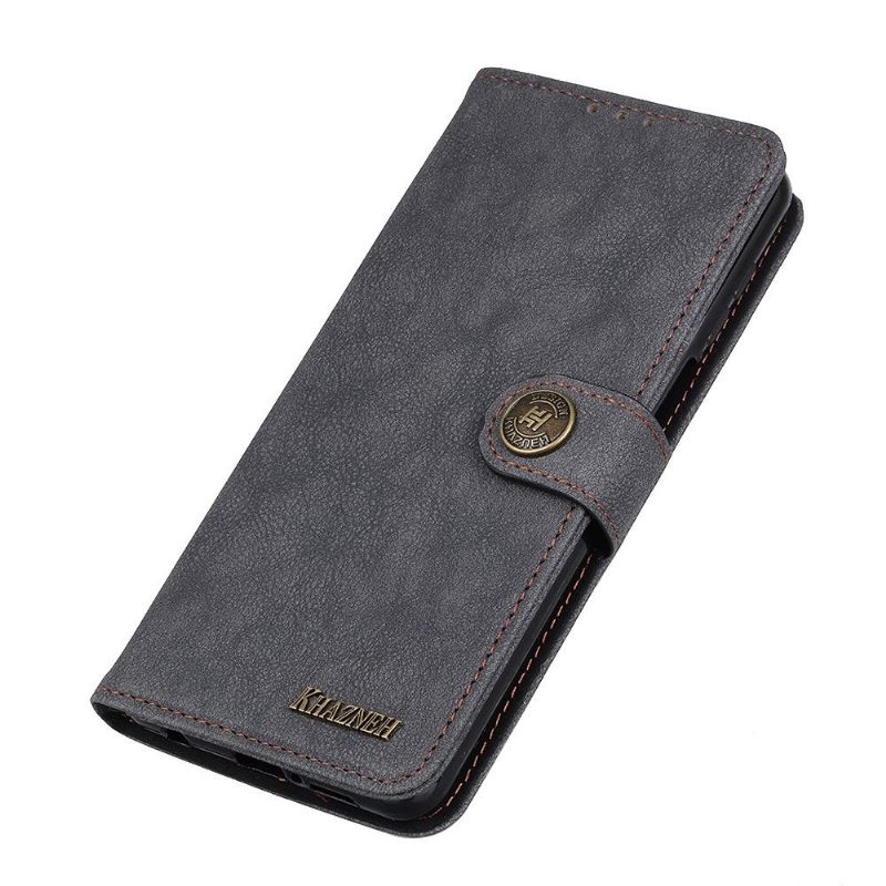 Folio-hoesje voor OnePlus Nord 2 5G Khazneh Retro Leder Effect