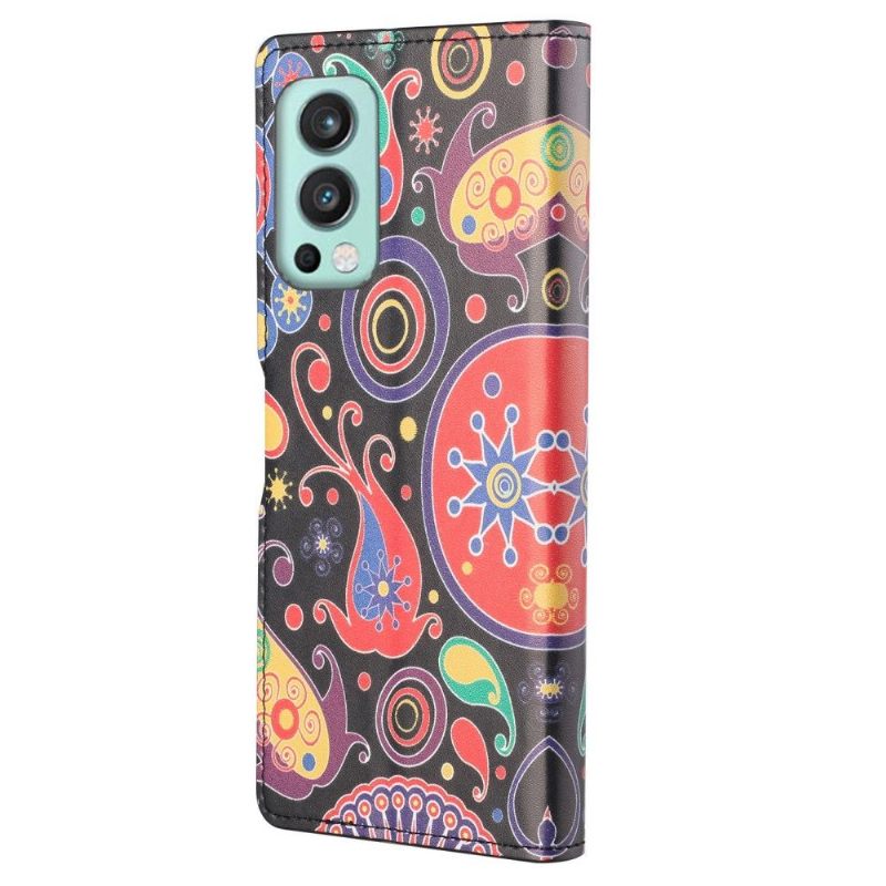 Folio-hoesje voor OnePlus Nord 2 5G Paisley Bloem