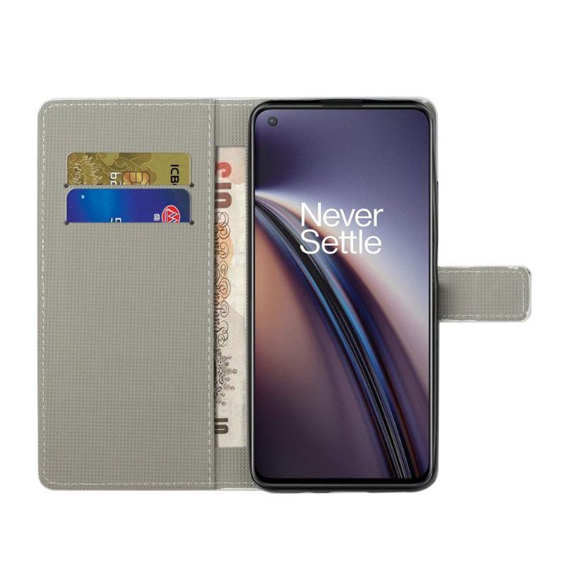 Folio-hoesje voor OnePlus Nord 2 5G Paisley Bloem