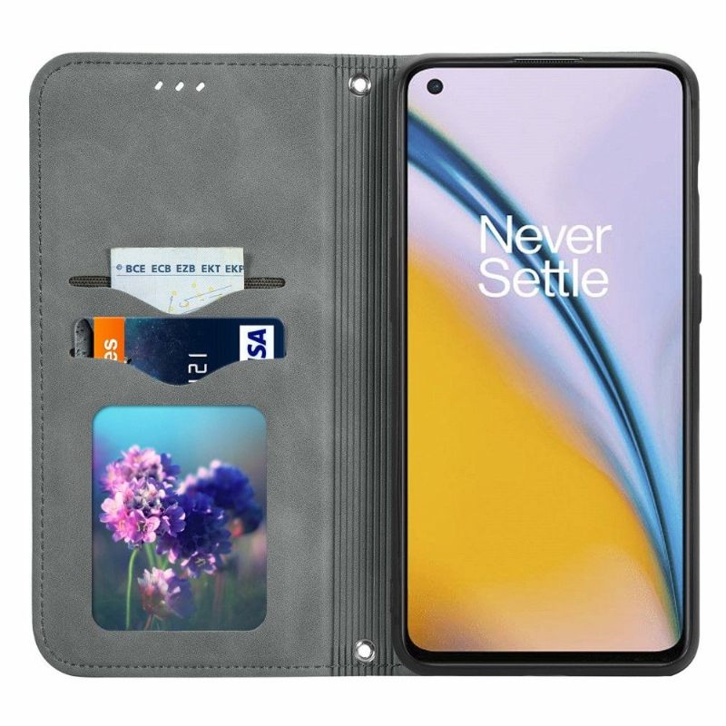 Folio-hoesje voor OnePlus Nord 2 5G Zakelijk Retro