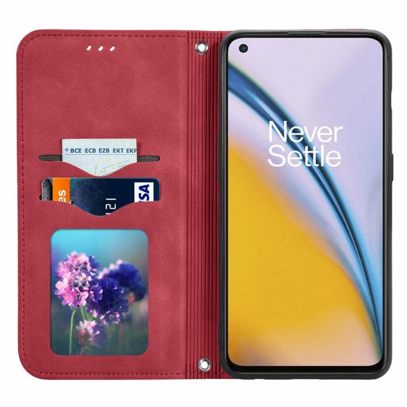 Folio-hoesje voor OnePlus Nord 2 5G Zakelijk Retro