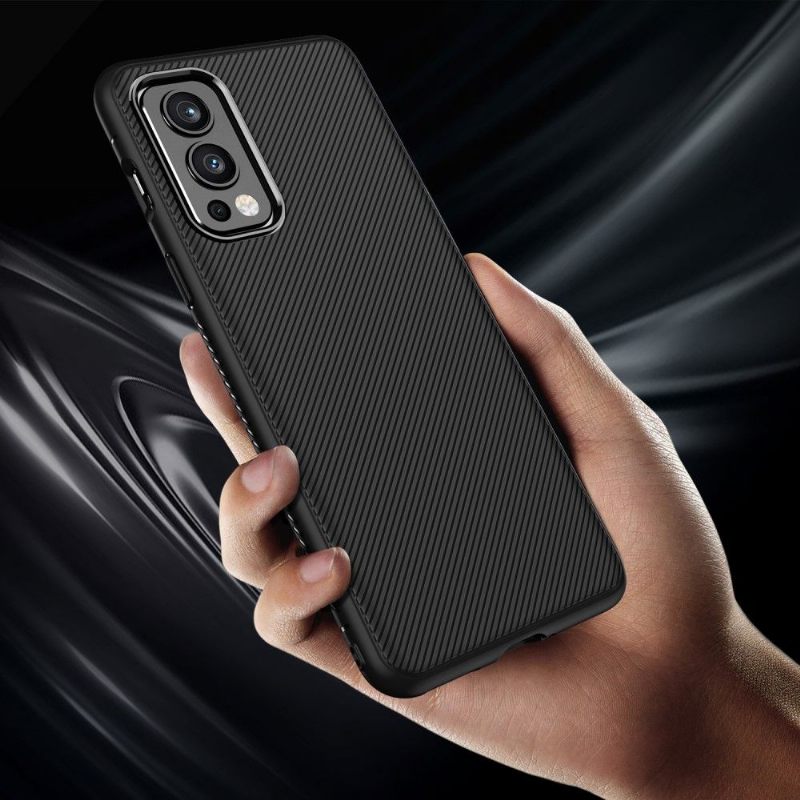 Hoesje voor OnePlus Nord 2 5G Anti-fall Silicone Streak Effect