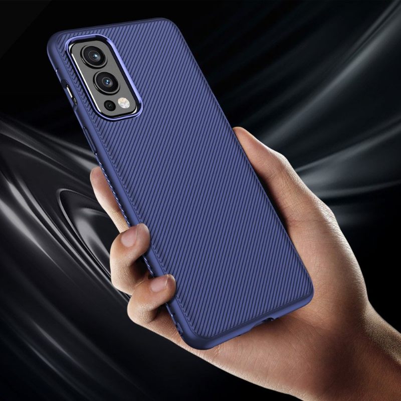 Hoesje voor OnePlus Nord 2 5G Anti-fall Silicone Streak Effect