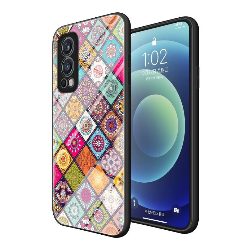 Hoesje voor OnePlus Nord 2 5G Mandala-caleidoscoop Met Standaard