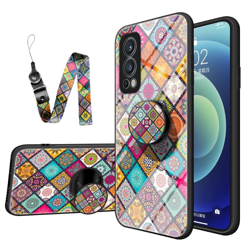 Hoesje voor OnePlus Nord 2 5G Mandala-caleidoscoop Met Standaard