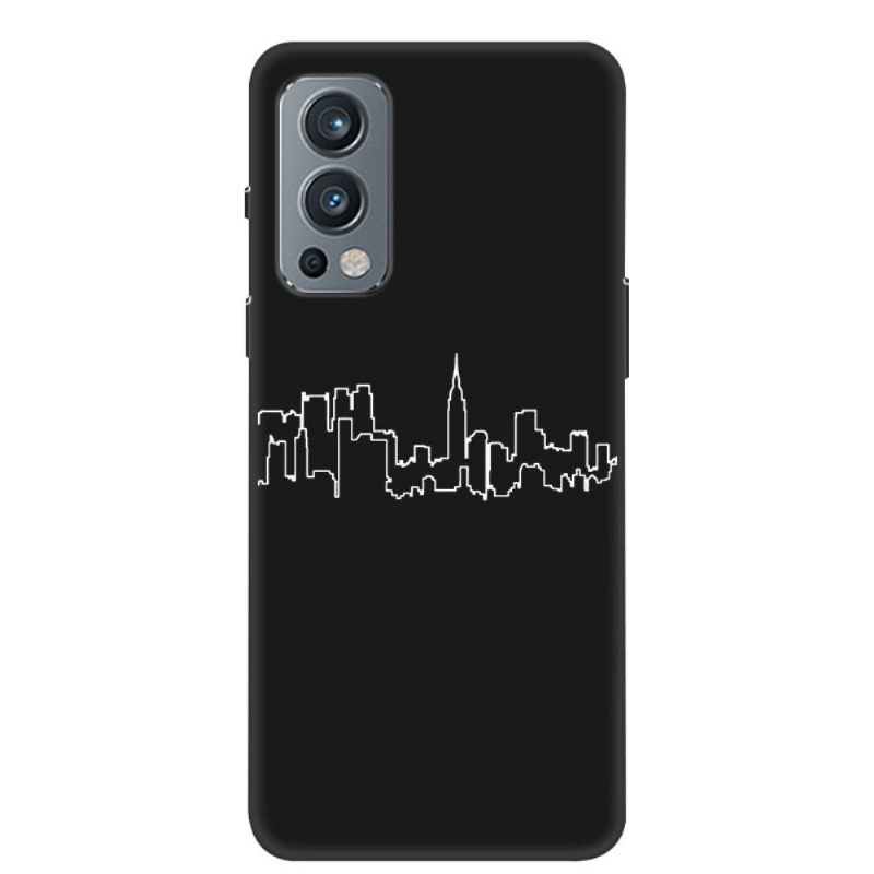 Hoesje voor OnePlus Nord 2 5G Silicium Stad