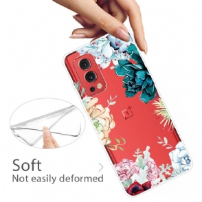 Telefoonhoesje voor OnePlus Nord 2 5G Bescherming Verscheidenheid Aan Bloemen