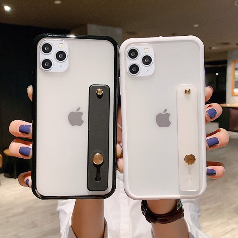 Hoesje voor iPhone 11 Pro Anti-fall Ondersteuning Voor Solide Riemfunctie