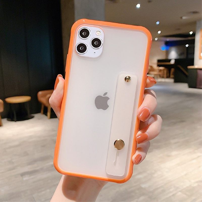 Hoesje voor iPhone 11 Pro Anti-fall Ondersteuning Voor Solide Riemfunctie