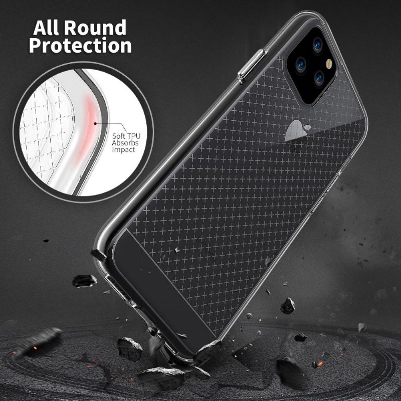 Hoesje voor iPhone 11 Pro Anti-fall Transparante Meerdere Kruisen