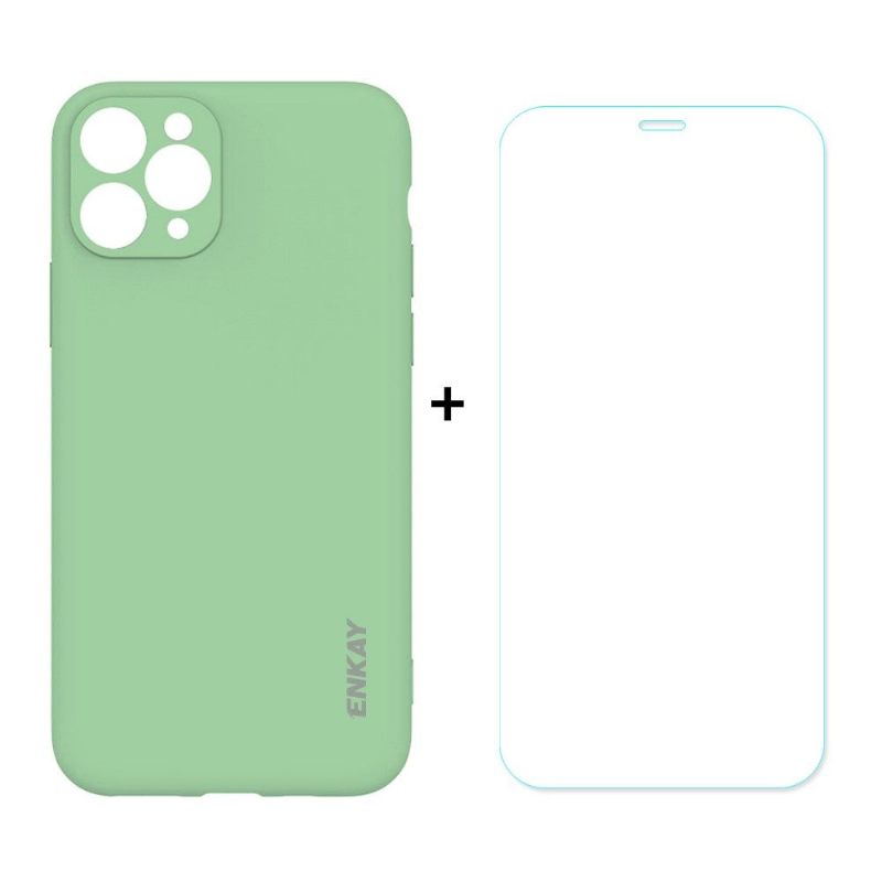 Hoesje voor iPhone 11 Pro + Beschermfolie Van Gehard Glas