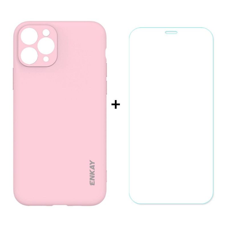 Hoesje voor iPhone 11 Pro + Beschermfolie Van Gehard Glas