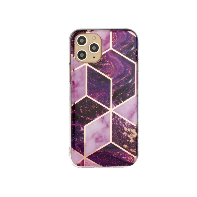 Hoesje voor iPhone 11 Pro Marmeren Geometrisch Patroon