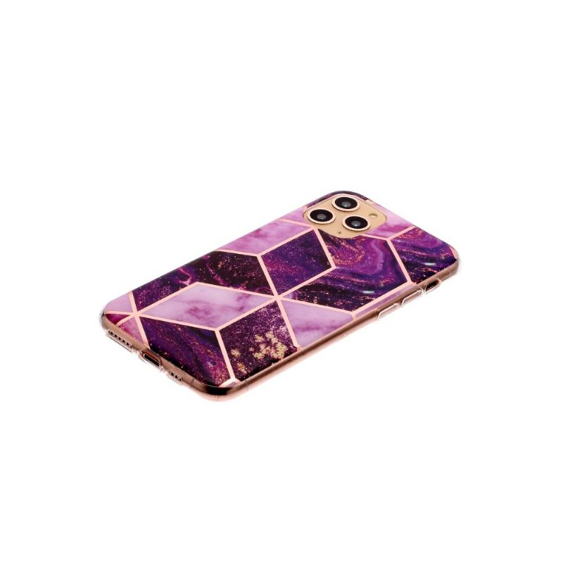 Hoesje voor iPhone 11 Pro Marmeren Geometrisch Patroon