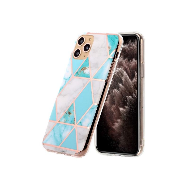 Hoesje voor iPhone 11 Pro Marmeren Geometrisch Patroon