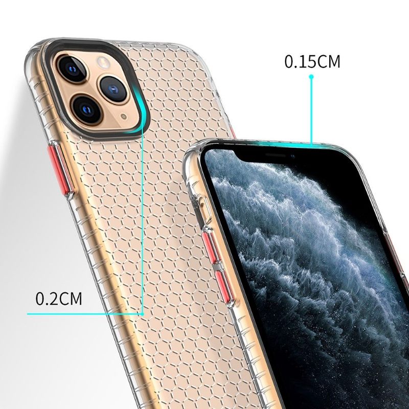 Hoesje voor iPhone 11 Pro Siliconen Honingraat