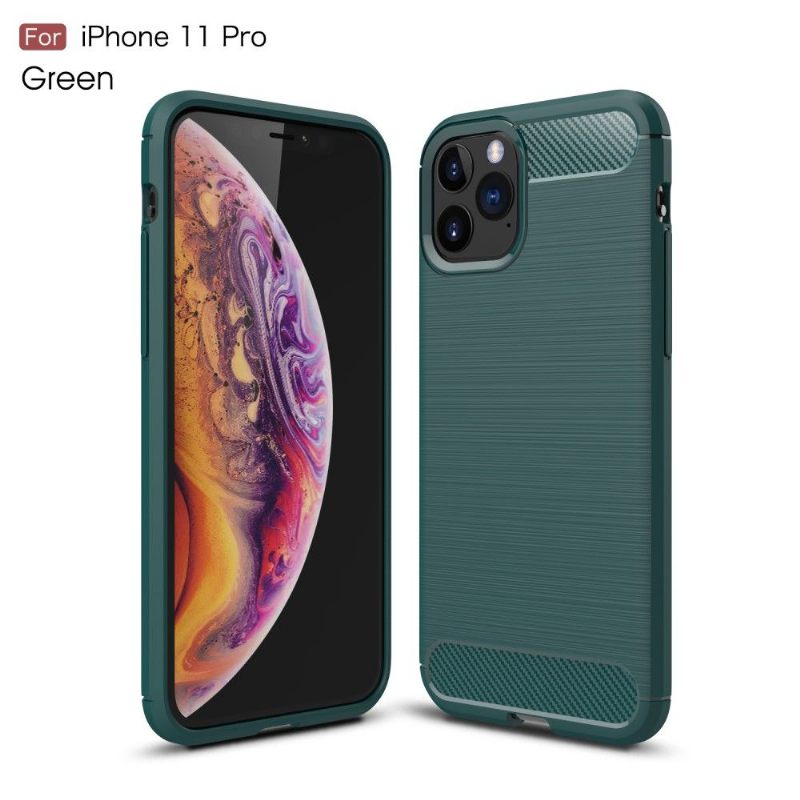 Telefoonhoesje voor iPhone 11 Pro Bescherming Gel Geborsteld