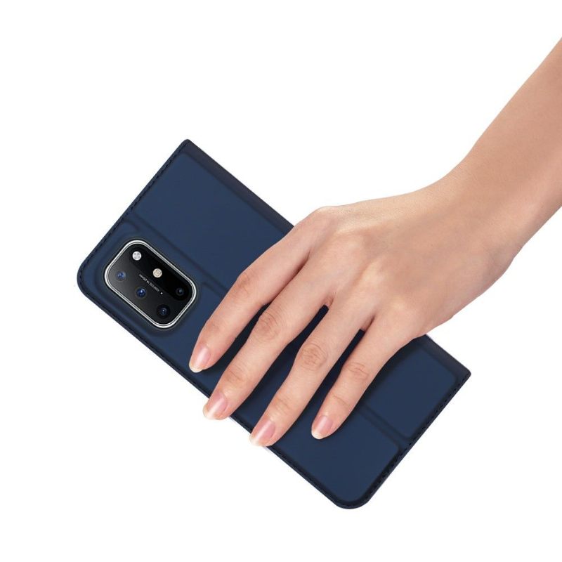 Flip Case voor OnePlus 8T Zakelijk Satijneffect