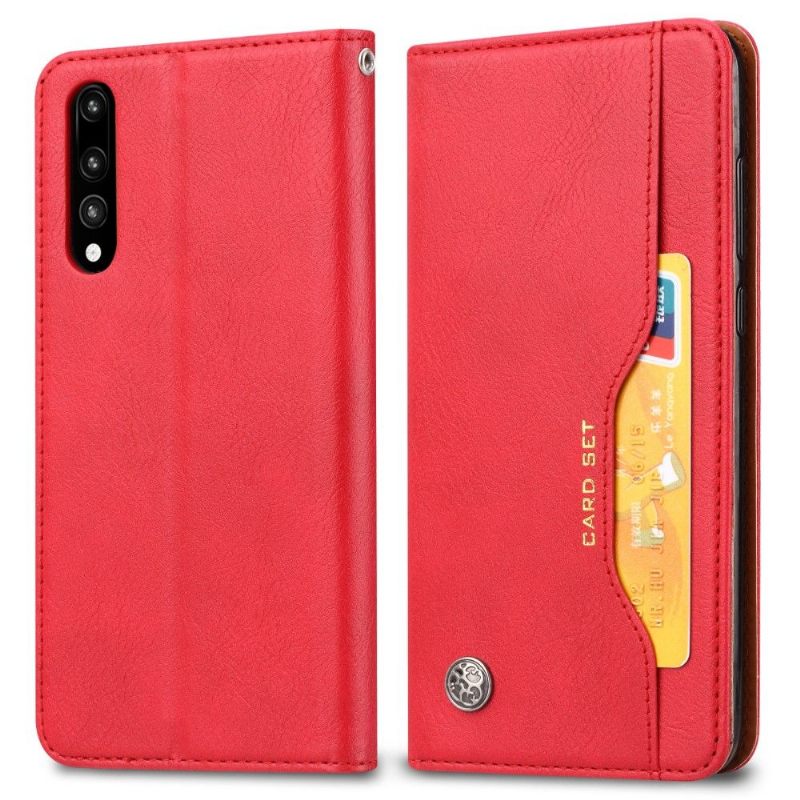 Case voor Huawei P30 Bescherming Leren Stand Case