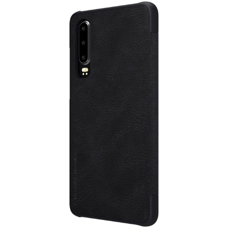 Cover voor Huawei P30 Nillkin Qin Kunstleren Hoes