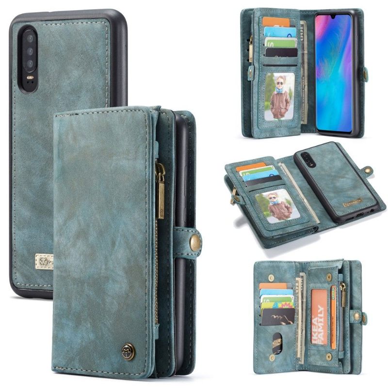 Hoesje Flip Case voor Huawei P30 En Kaarthouder Cover - Groen