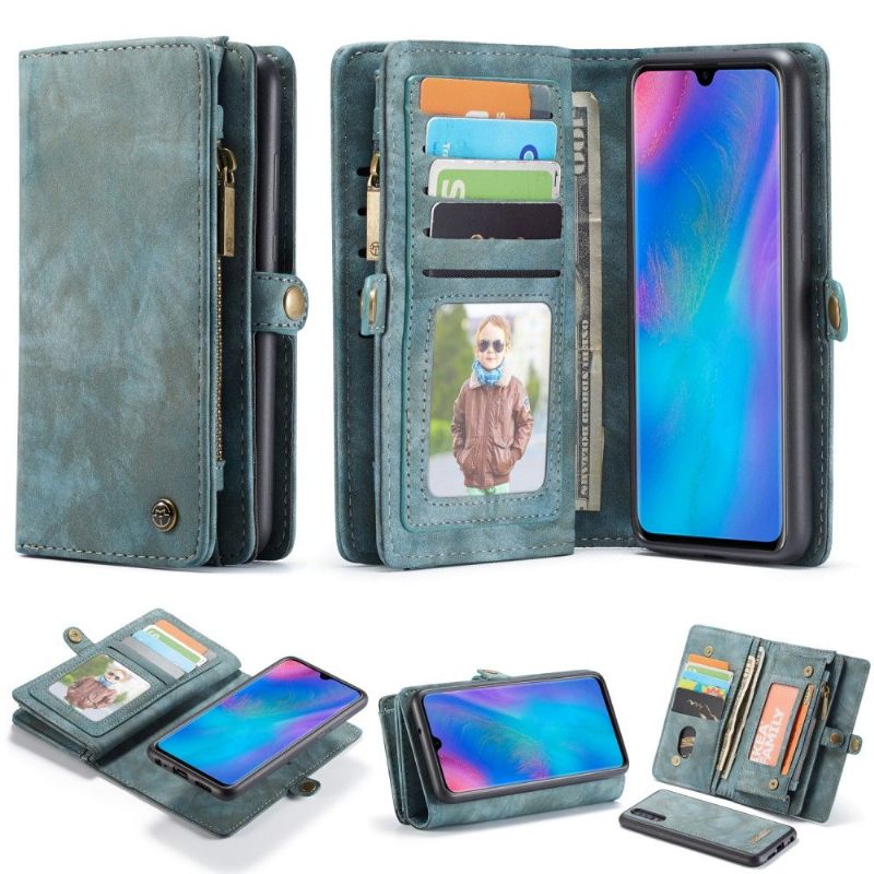 Hoesje Flip Case voor Huawei P30 En Kaarthouder Cover - Groen