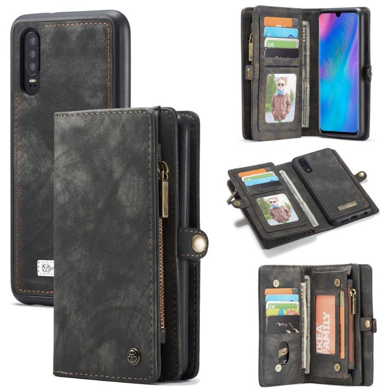 Hoesje Flip Case voor Huawei P30 En Kaarthouder Cover - Zwart