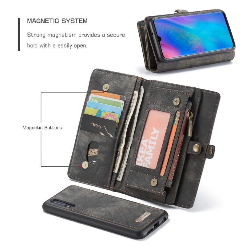 Hoesje Flip Case voor Huawei P30 En Kaarthouder Cover - Zwart