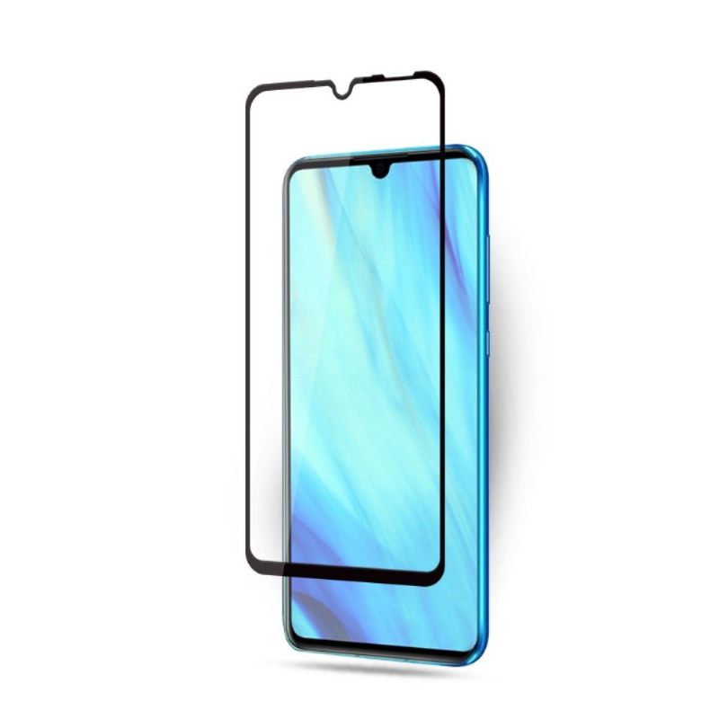 Huawei P30 - Schermbeschermer Van Gehard Glas Op Ware Grootte - Zwart