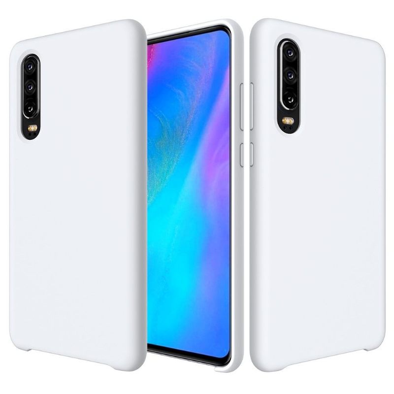 Telefoonhoesje voor Huawei P30 Bescherming Vloeibare Siliconen