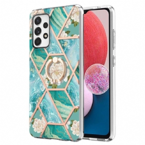 Hoesje voor Samsung Galaxy A13 Bloemen String Kat