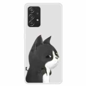 Hoesje voor Samsung Galaxy A13 Boom En Strappy Cat