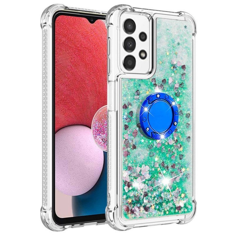 Hoesje voor Samsung Galaxy A13 Geborstelde Koolstofvezel