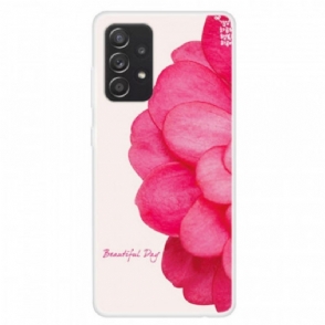 Hoesje voor Samsung Galaxy A13 Strappy Roze Bloemen