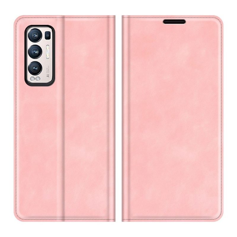 Cover voor Oppo Find X3 Neo Anti-fall Kunstleer Functie Stand