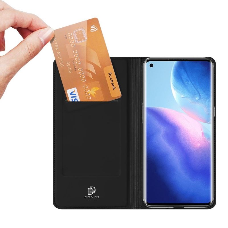 Cover voor Oppo Find X3 Neo Anti-fall Zakelijk Satijneffect