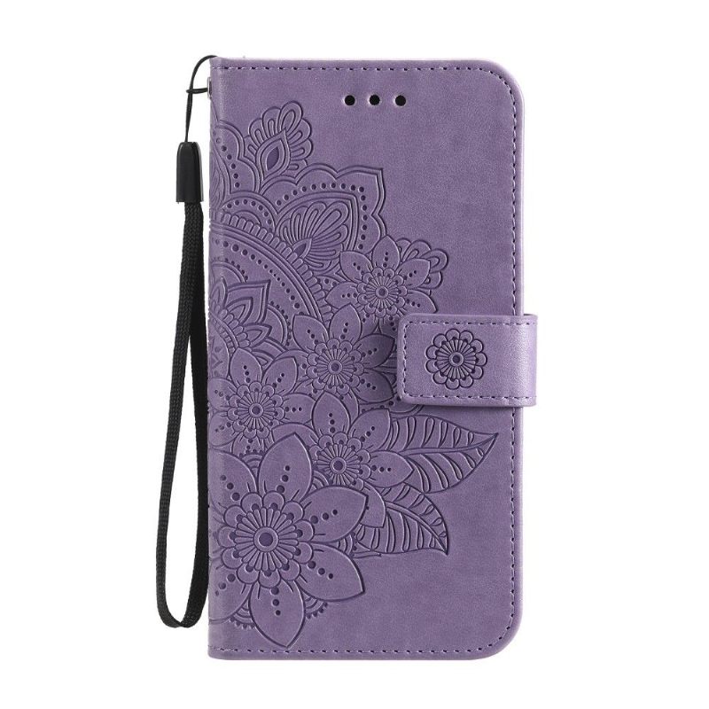 Flip Case voor Oppo Find X3 Neo Bloemenkaarthouder