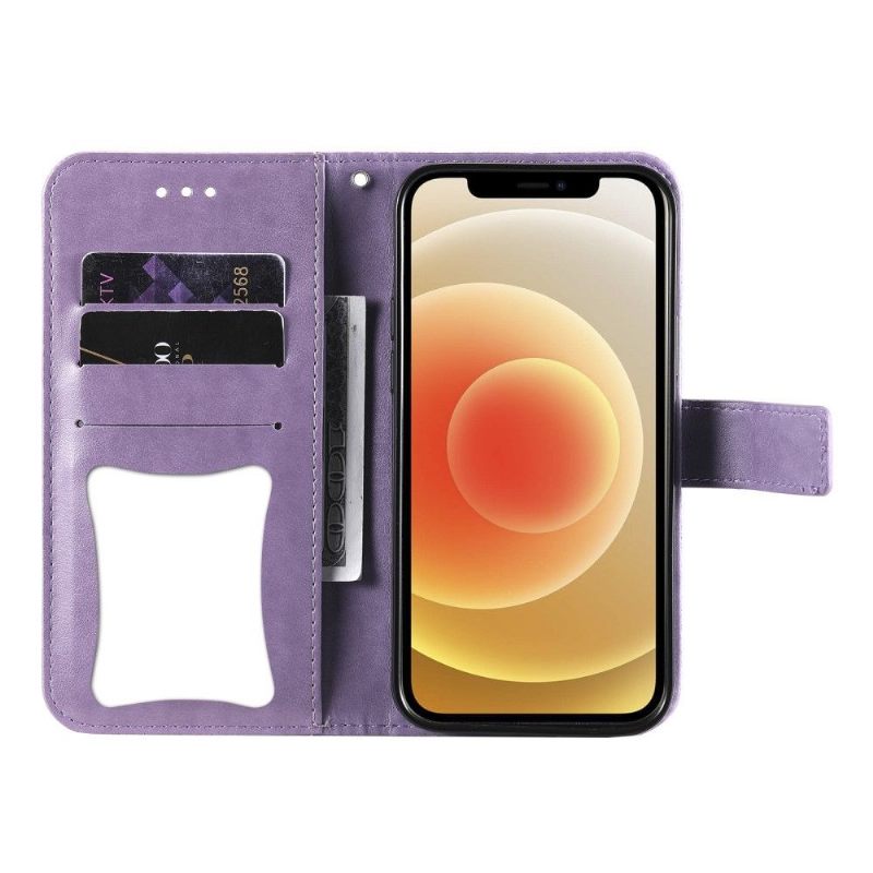 Flip Case voor Oppo Find X3 Neo Bloemenkaarthouder