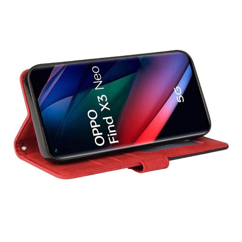 Folio-hoesje voor Oppo Find X3 Neo Bicolor Artistiek