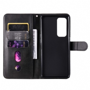 Folio-hoesje voor Oppo Find X3 Neo Portemonnee Elena Portemonnee