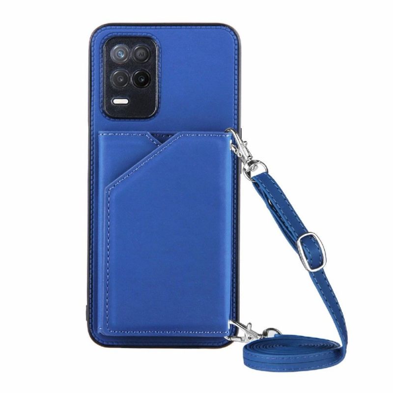 Telefoonhoesje voor Realme 8 5G Aude Lanyard Met Meerdere Compartimenten